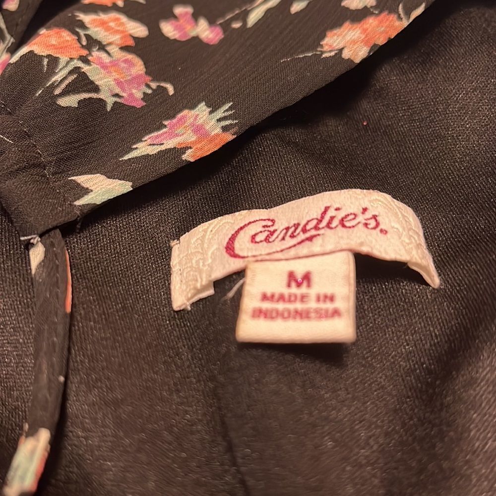 CANDIES Maxi Spaghetti Strap Dress. Floral and Lace Design. Size Med. in EUC. - Picture 10 of 10